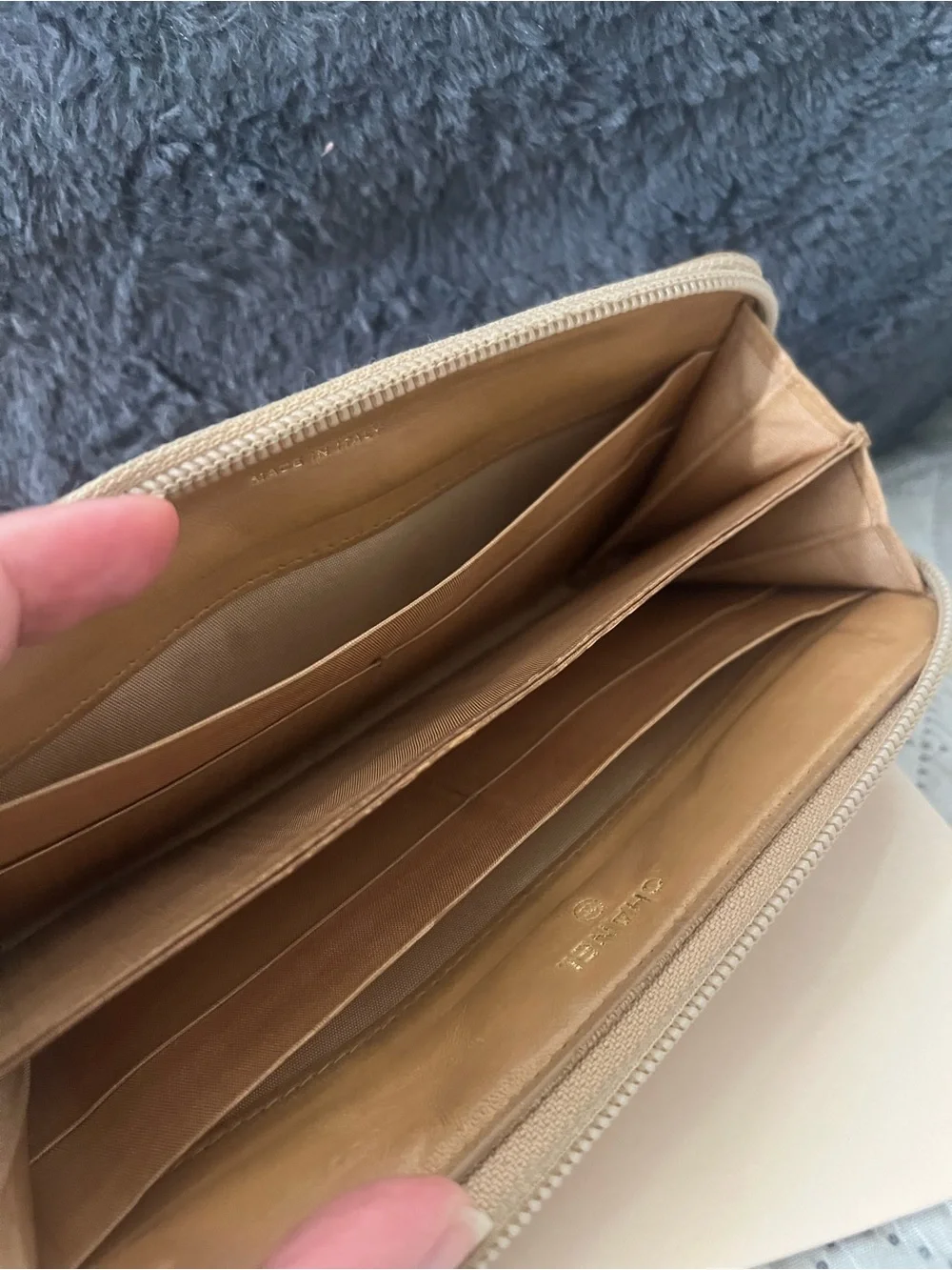 Chanel Caviar Timeless Cc Zippy Wallet